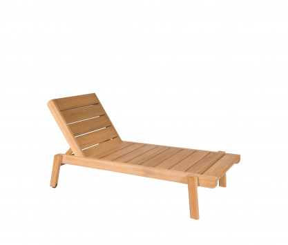 Chaiselongue aus Teakholz