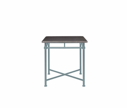 Square table 75 x 75 cm - grey marble top