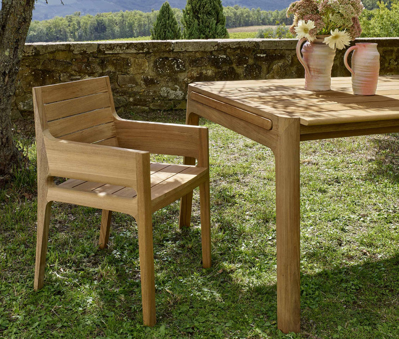 Teak armchair Serena