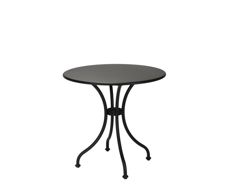 Curved Leg Bistro Table - Aluminium Top 1800 Black