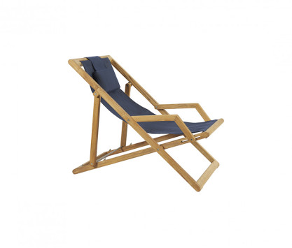 Navy blue Batyline deckchair