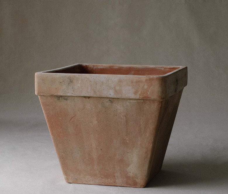 Cestino Liscio terracotta pot