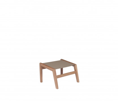 Teak footrest Eden taupe