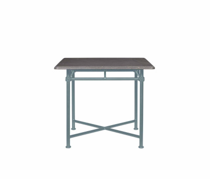 Table carrée 90 x 90 cm - plateau marbre gris