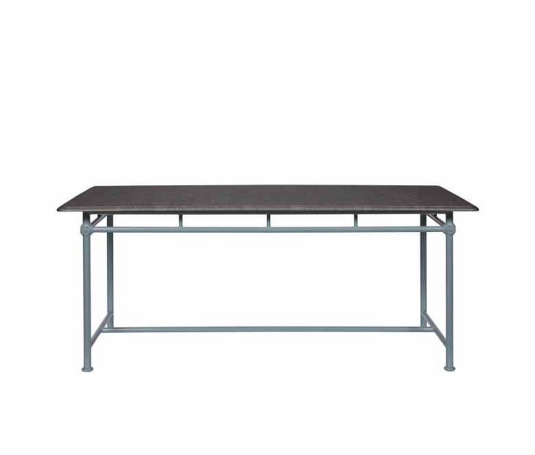 Table rectangulaire 1800 - plateau marbre gris