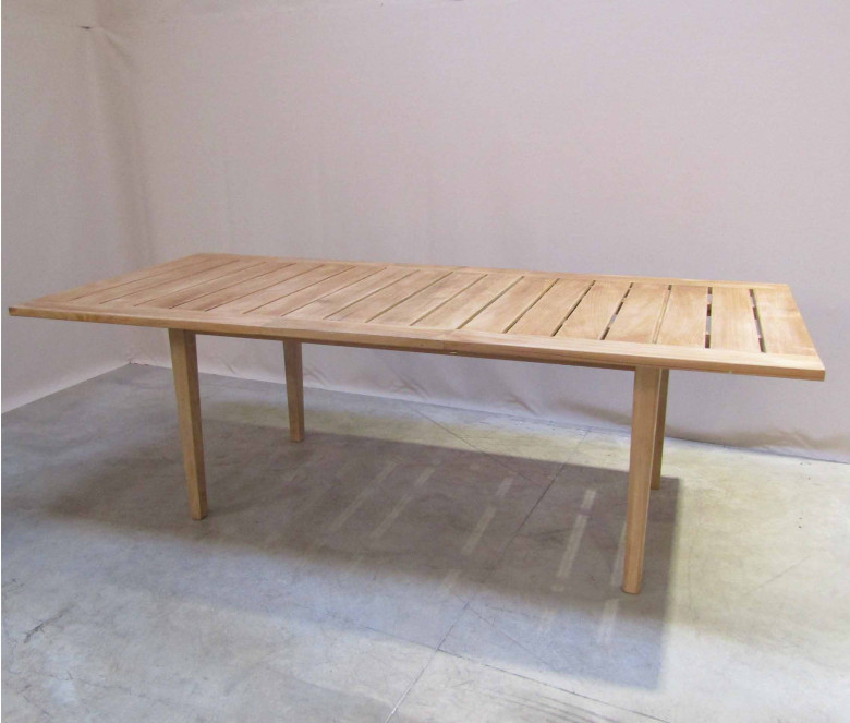 Table extensible rectangulaire en teck - Exeter