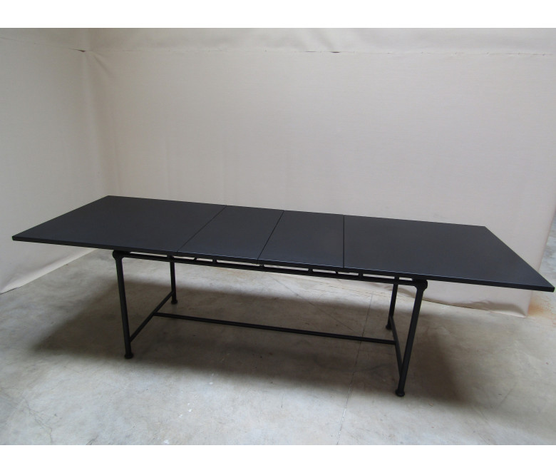 TABLE EXTENSIBLE 1800 NOIR _ MODELE EXPO