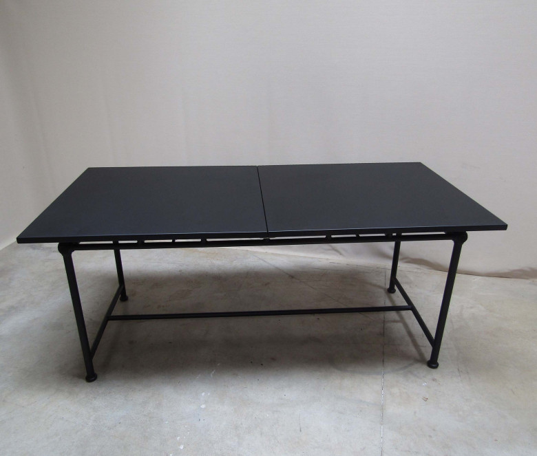 TABLE EXTENSIBLE 1800 NOIR _ MODELE EXPO