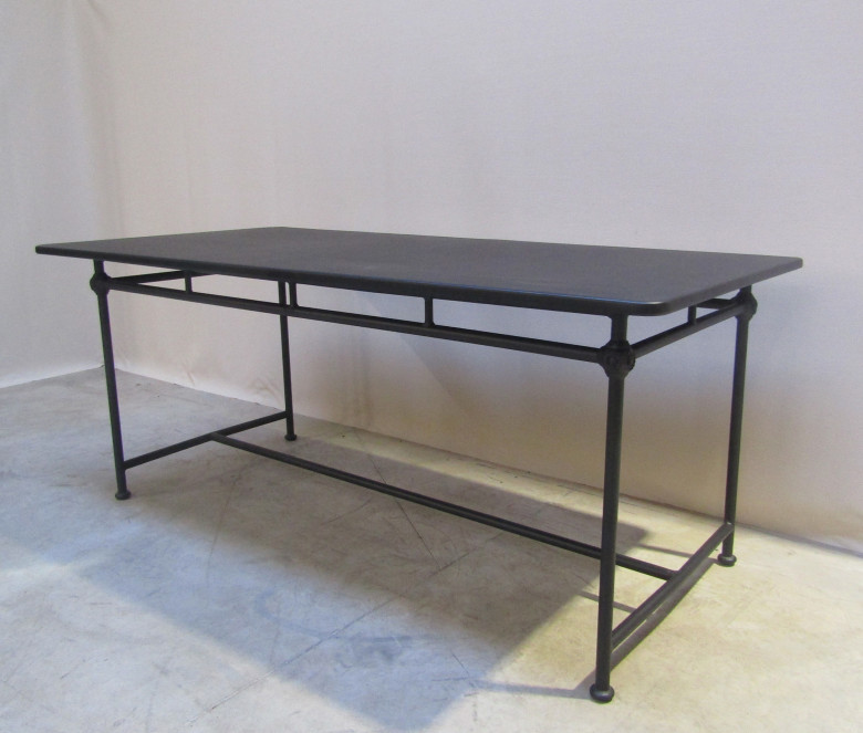  Table rectangulaire 1800 aluminium NOIR - MODELE EXPO