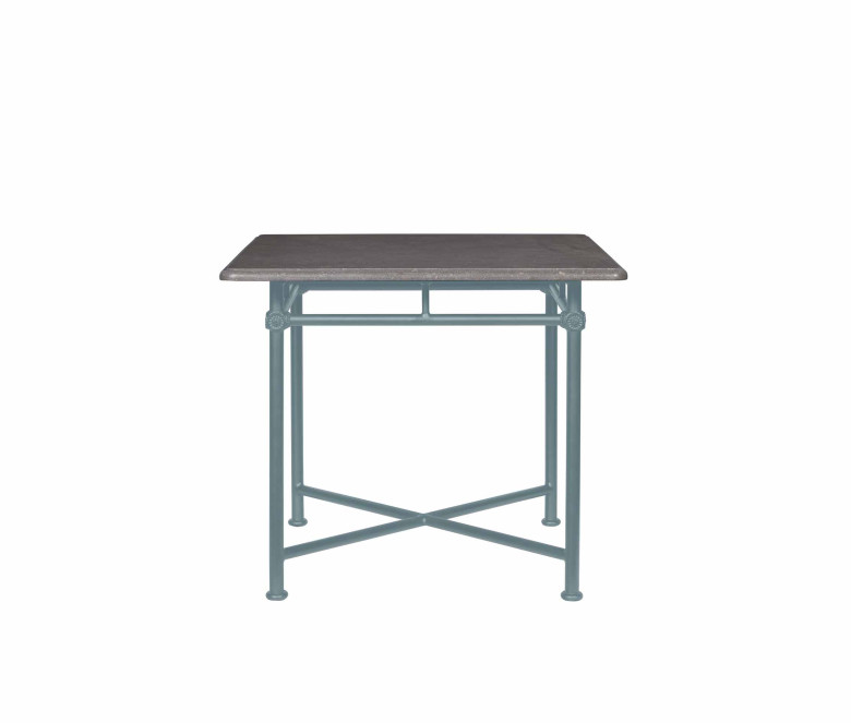 Table carrée 1800 - plateau marbre gris