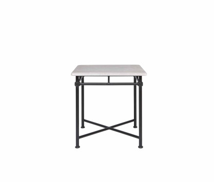 Tavolo quadrato 75 x 75 cm - piano in marmo crema
