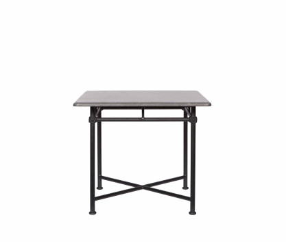 Tavolo quadrato 90 x 90 cm - piano in marmo grigio