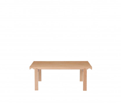 Panca da esterno senza schienale in metallo zincato - seduta in Legno di  pino - cm 190x52x45H 