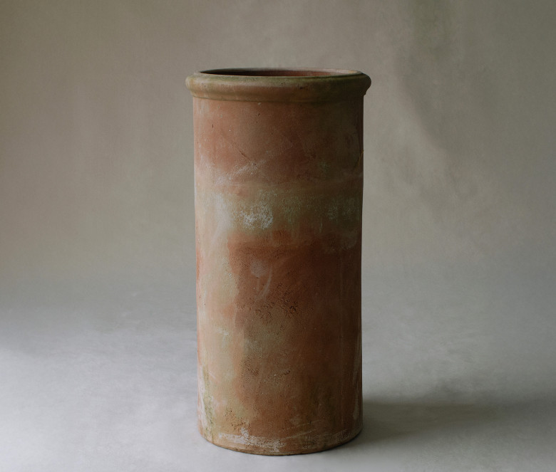 Vaso in terracotta Cilindro Alto